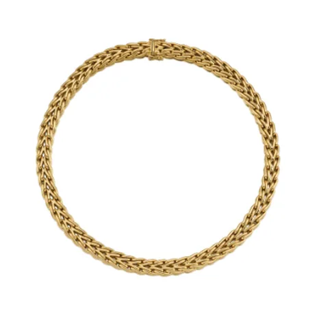 Tiffany & Co. Collier tissé chaîne or