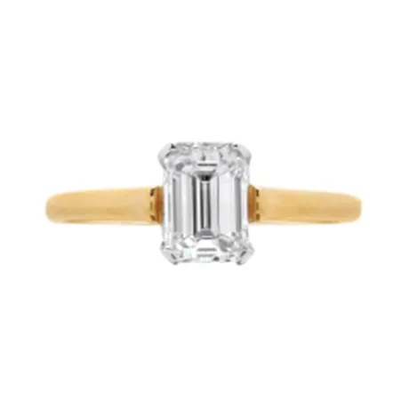 Tiffany & Co. Solitaire diamant taille émeraude 1,02 ct