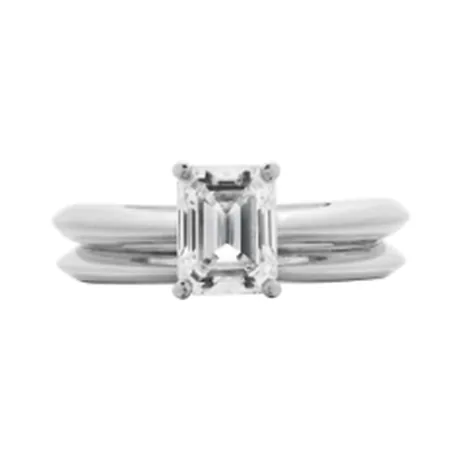 Tiffany & Co. Solitaire diamant taille émeraude 1,06 ct