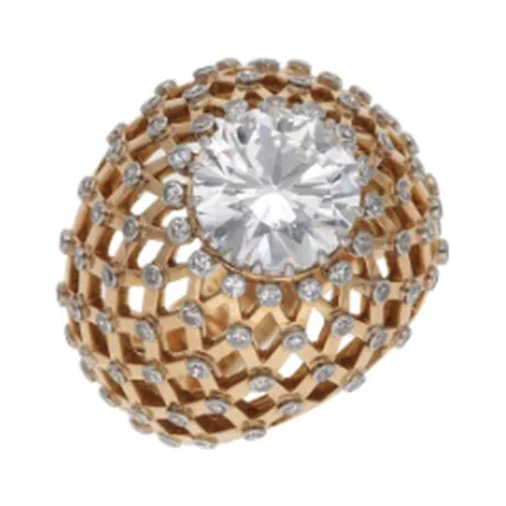 Van Cleef & Arpels Bague diamant rond 3,71 ct