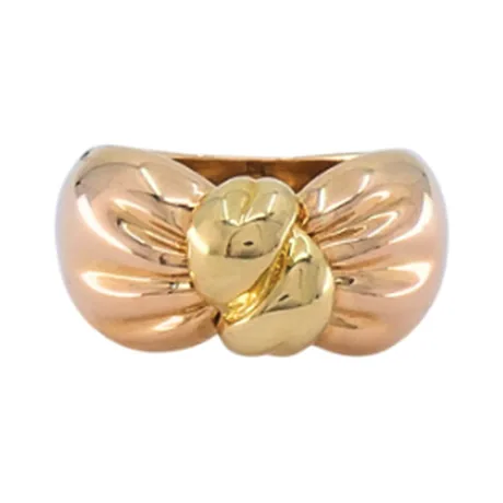 Van Cleef & Arpels Bague nœud or & or rose