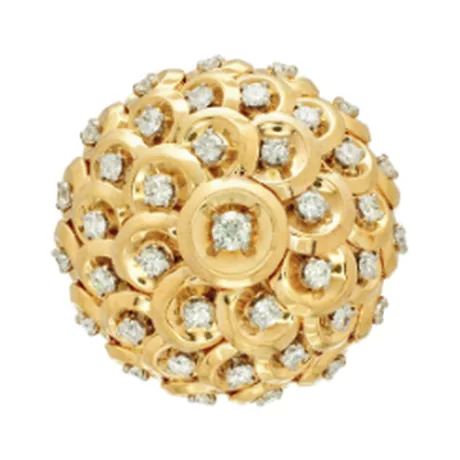 Van Cleef & Arpels Broche pastille diamant