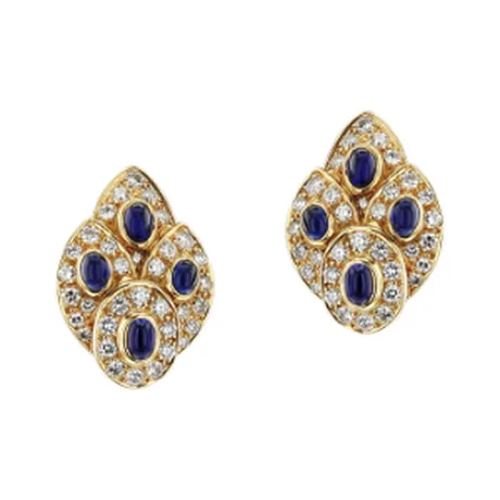 Van Cleef & Arpels Clips d'oreilles saphir