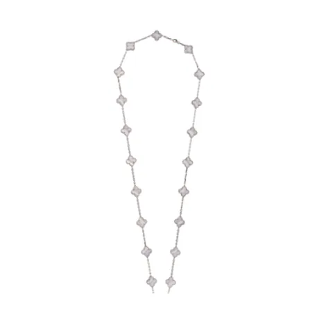Van Cleef & Arpels Collier « Alhambra » calcédoine