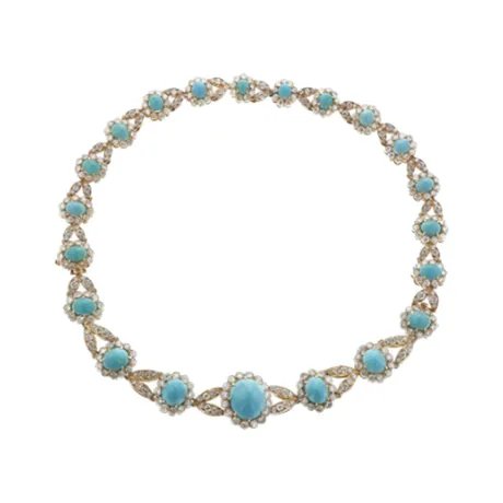 Van Cleef & Arpels Collier convertible turquoise