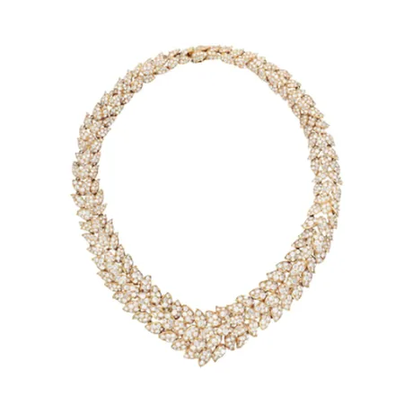 Van Cleef & Arpels Collier feuille diamant