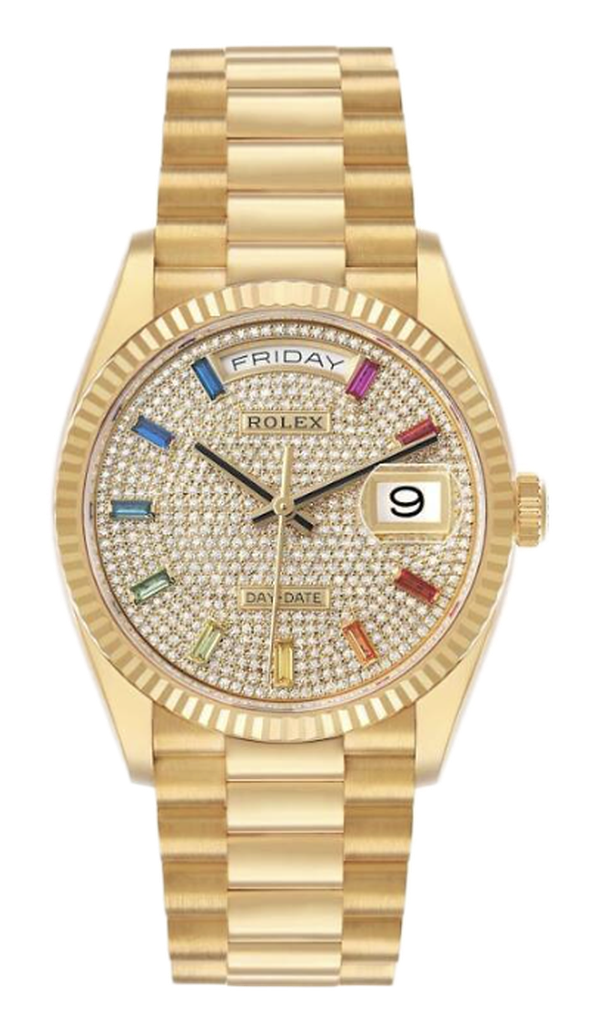 Rolex President Day-Date 'Pave Rainbow’, réf. 128238