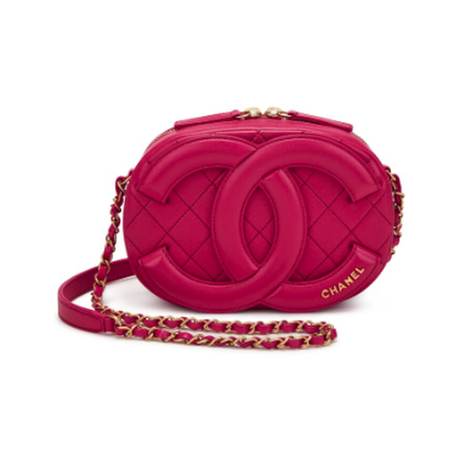 Chanel Coco Midnight Camera, agneau matelassé Pink, doré