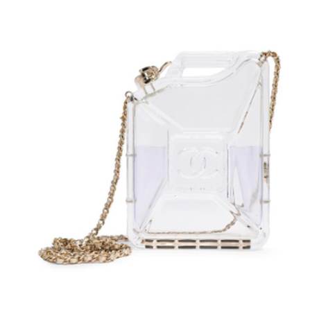 Chanel Gas Tank, lucite Clear Dubai by Night, doré pâle, édition limitée