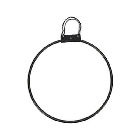 Chanel Hula Hoop Flap, agneau matelassé Black, argenté