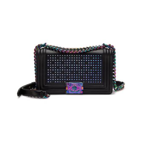 Chanel Medium Boy, agneau Black LED, multicolore
