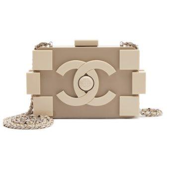 Chanel Minaudière « Lego Brick » Supermarket Boy, plexiglas beige, argenté