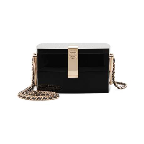 Chanel Minaudière, lucite & cristaux Moonlight Black, doré