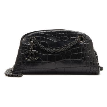 Chanel Mini Bowler « Just Mademoiselle » So Black, alligator