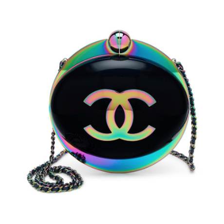 Chanel Moon CC Minaudière, résine Blue On The, multicolore