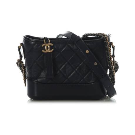 Chanel Small Gabrielle, veau vieilli matelassé Navy