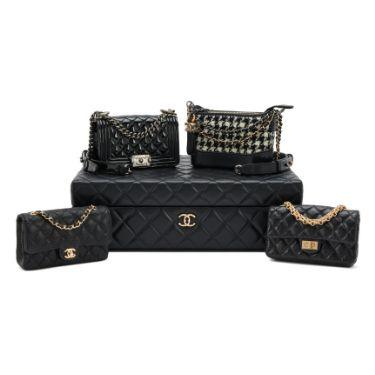 Chanel « Success Story » ensemble de 4 mini-sacs & malle matelassée