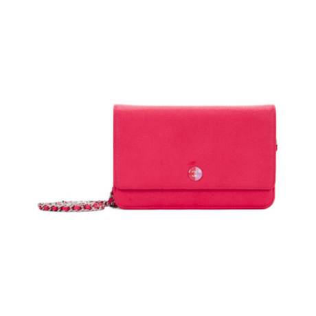 Chanel Wallet Chain Link Pink Pink & On, caviar Pink, émaillé