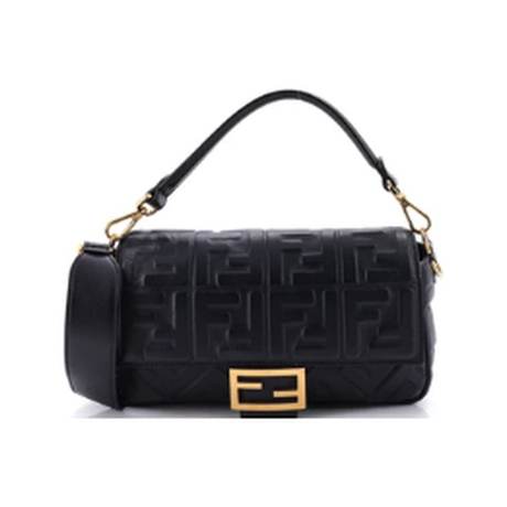 Fendi Baguette NM Medium, cuir embossé Zucca