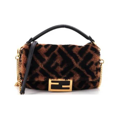 Fendi Baguette NM Mini, shearling Zucca