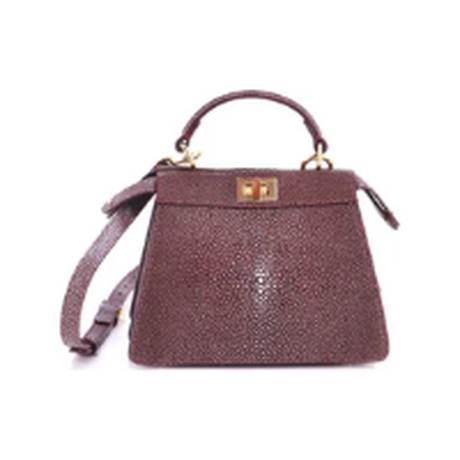 Fendi Peekaboo ISeeU Petite, galuchat & cuir