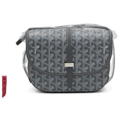 Goyard Belvedere PM, toile Goyardine Grey & veau Chevroches
