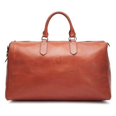 Goyard Sac de voyage vintage, veau Brown, doré