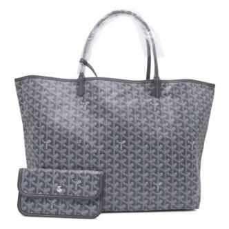 Goyard Saint Louis GM, toile Goyardine Grey & veau Chevroches