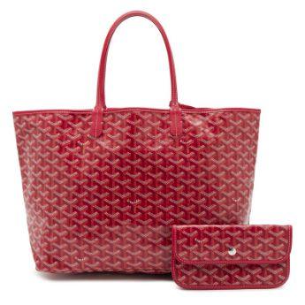 Goyard Saint Louis PM, toile Goyardine Red & veau Chevroches