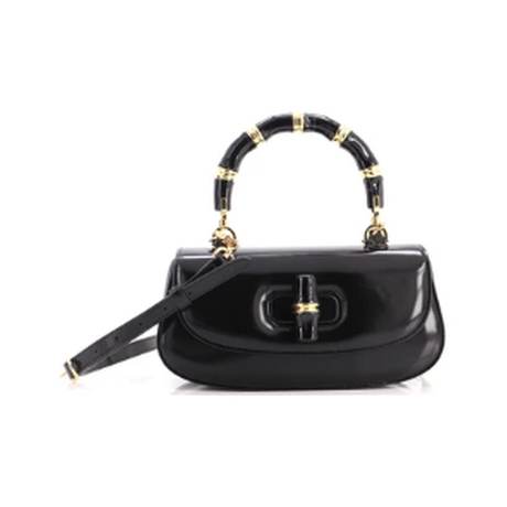 Gucci Bamboo Diva Top Handle Medium, cuir poli