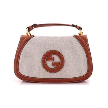 Gucci Blondie NM Top Handle Medium, toile & cuir