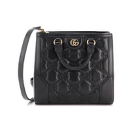 Gucci GG Top Handle Tote Mini, cuir GG matelassé