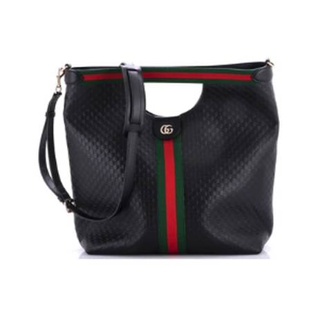Gucci Giglio Convertible Shopper Tote Large, cuir Guccissima