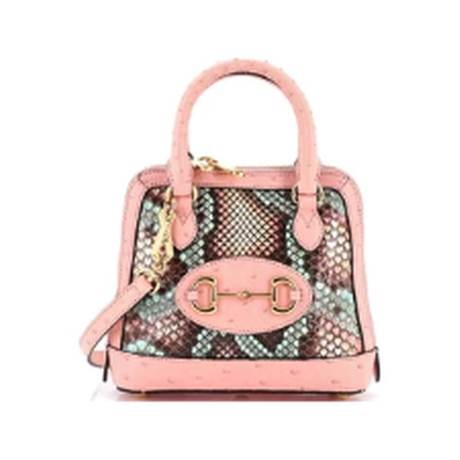 Gucci Horsebit 1955 Top Handle Mini, python & autruche