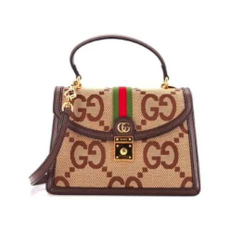 Gucci Ophidia Flap Top Handle Small, toile Jumbo GG