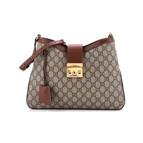 Gucci Padlock Chain Shoulder Medium, toile GG enduite & cuir