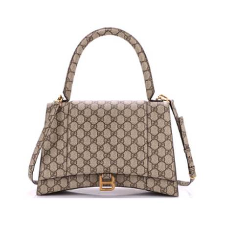 Gucci x Balenciaga « The Hacker Project » Hourglass Top Handle, toile GG enduite, édition collaborative