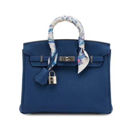 Hermès Birkin 25 2025 & Bleu Tie Kelly Set of Two Bleu Tie, Togo & Epsom, palladié