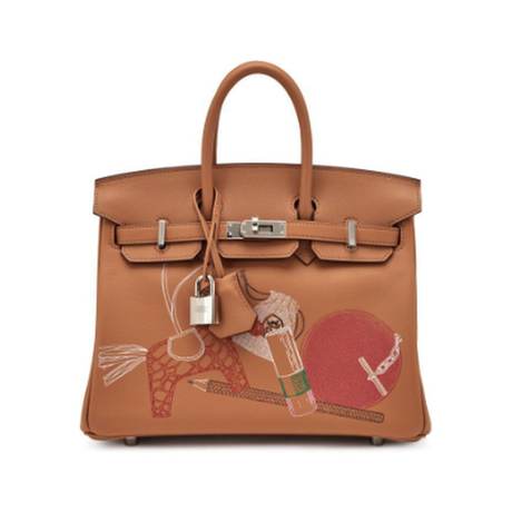 Hermès Birkin 25 Biscuit In Out, Swift, palladié