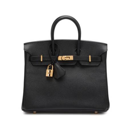 Hermès Birkin 25 Black, Epsom, doré