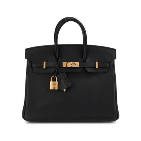 Hermès Birkin 25 Black, Swift, doré
