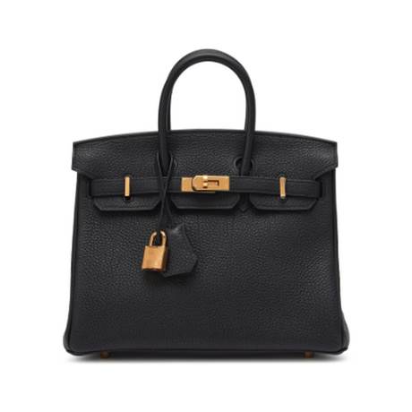 Hermès Birkin 25 Black, Togo, doré
