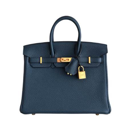 Hermès Birkin 25 Bleu de Prusse, Togo, doré