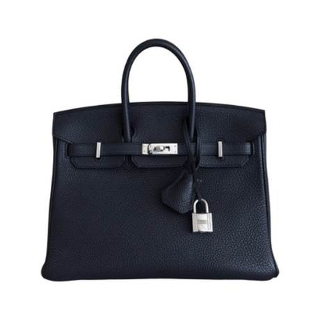 Hermès Birkin 25 Bleu Nuit, Togo, palladié