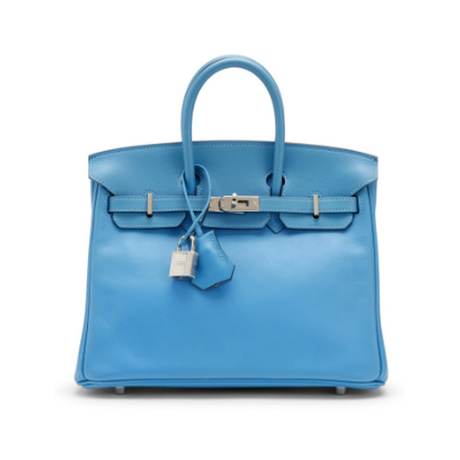 Hermès Birkin 25 Bleu Paradis, Swift, palladié