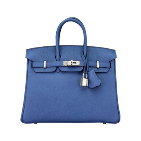 Hermès Birkin 25 Bleu Tie, Togo, palladié