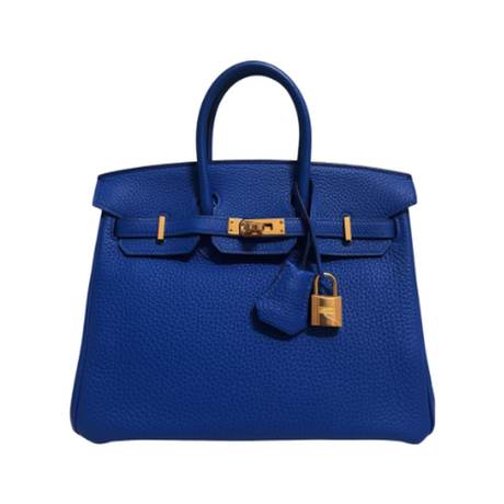 Hermès Birkin 25 Bleu Zellige, Togo, doré