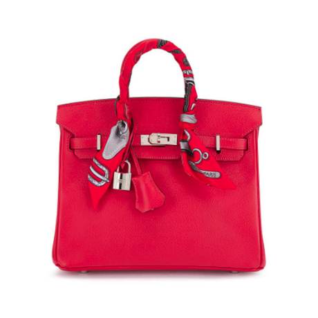 Hermès Birkin 25 Bougainvillea, Epsom, palladié