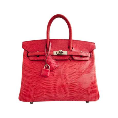 Hermès Birkin 25 Bougainvillea, lézard, palladié