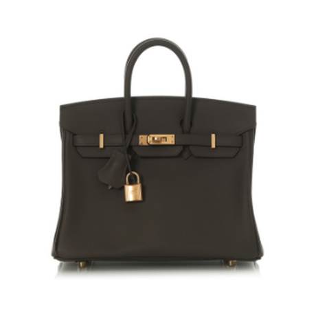 Hermès Birkin 25 Etain, Swift, doré